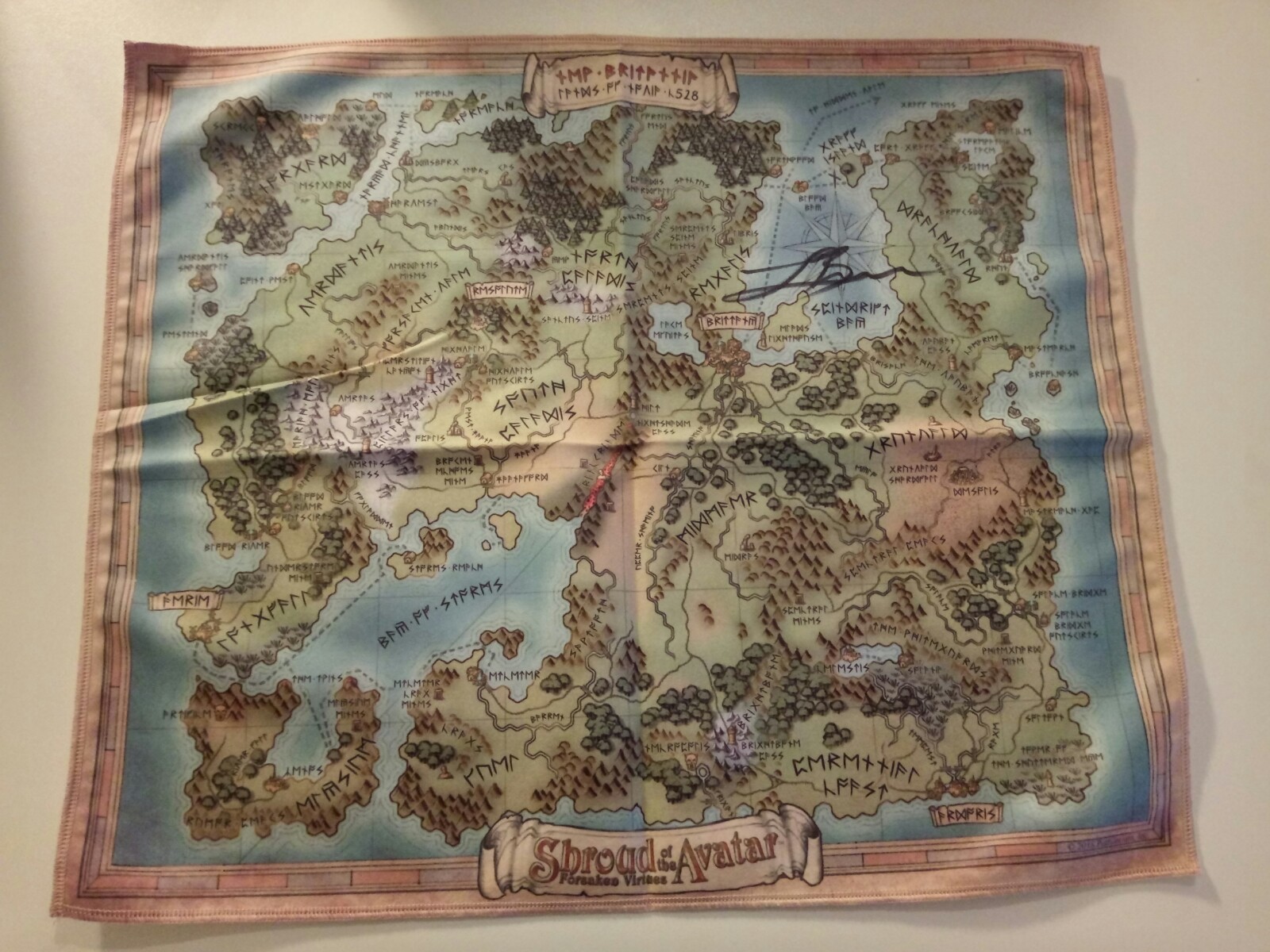 Cloth map for game world