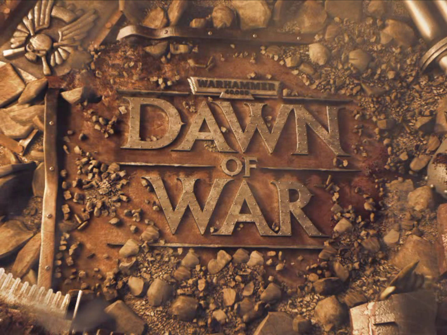 Dawn of War title from the intro video